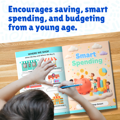 Sakuya Financial Book for Kids | Finance 101 Workbook | Financial Literacy for Kids to Teach Money Saving, Smart Spending, Banking Basics and Simple Business Concepts Through Fun Activities for Children