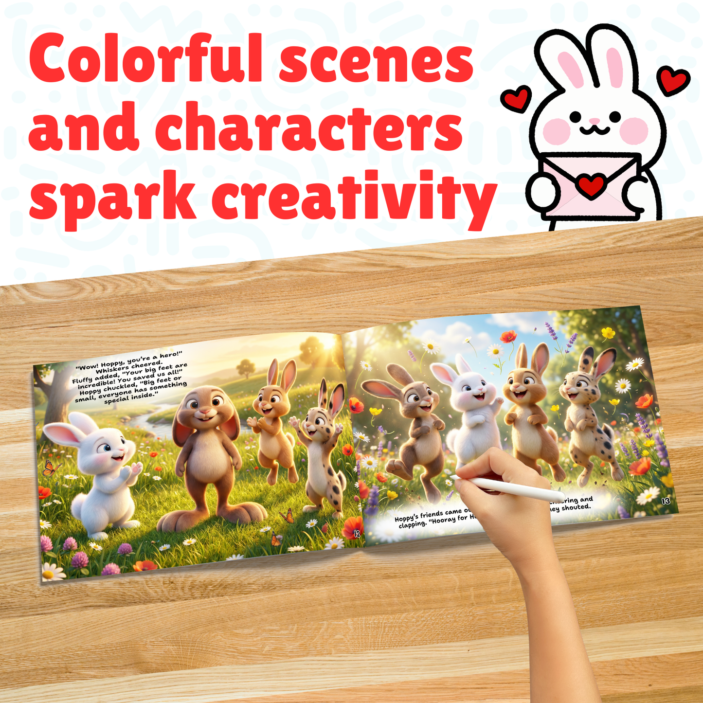 Sakuya Hoppy the Happy Bunny Moral Story Book for Kids Ages 3–8 | Illustrated Bedtime Story Book for Children | Teaches Self Confidence, Kindness, Friendship and Life Lessons Through Engaging Storytelling