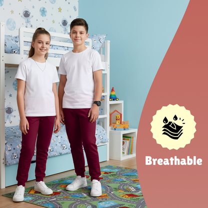 Sakuya Breathable Cotton Set of 2 Pant Set for Nightwear Sleepwear Casual Travel for Unisex Kids Boys Girls