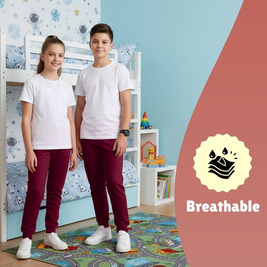 Sakuya Breathable Cotton Set of 2 Pant Set for Nightwear Sleepwear Casual Travel for Unisex Kids Boys Girls