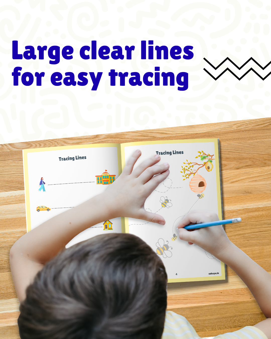 Tracing Lines Activity Book for Kids with Fun Patterns and Pictures | Early Learning Workbook to Develop Motor Skills, Pre-Writing Practice, and Hand-Eye Coordination