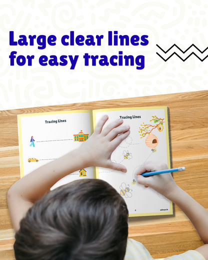 Tracing Lines Activity Book for Kids with Fun Patterns and Pictures | Early Learning Workbook to Develop Motor Skills, Pre-Writing Practice, and Hand-Eye Coordination