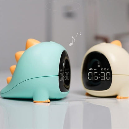 Cute Dino Digital Alarm Clock for Bedroom, Alarm Clock for Heavy Sleepers, Table Clock for Study Table, Digital Table Clock, Small Alarm Clock for Bed, Kids Alarm Clock, Desk Clock for Home