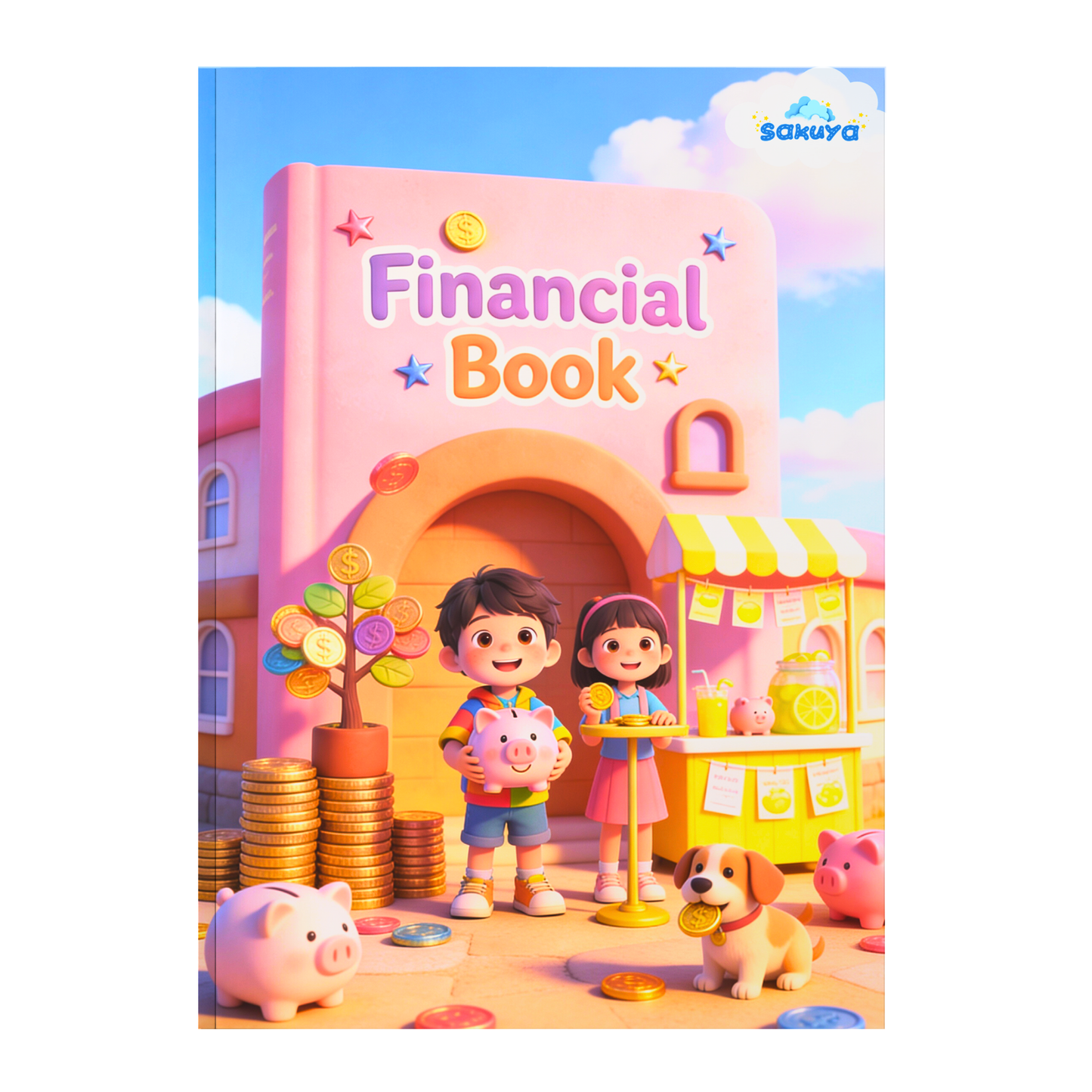 Sakuya Financial Book for Kids | Finance 101 Workbook | Financial Literacy for Kids to Teach Money Saving, Smart Spending, Banking Basics and Simple Business Concepts Through Fun Activities for Children