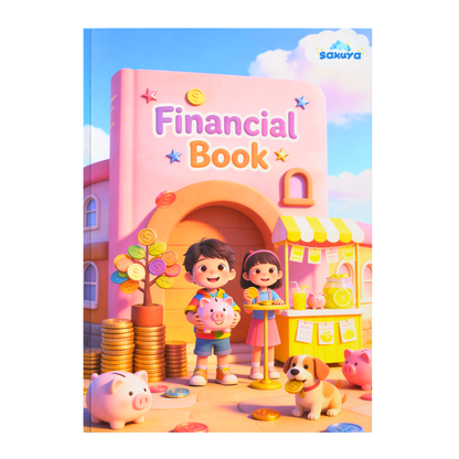Sakuya Financial Book for Kids | Finance 101 Workbook | Financial Literacy for Kids to Teach Money Saving, Smart Spending, Banking Basics and Simple Business Concepts Through Fun Activities for Children
