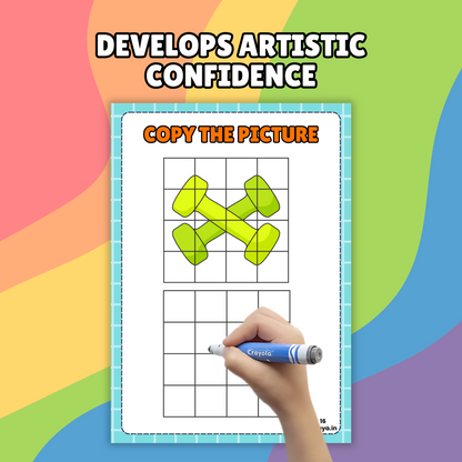 Copy The Picture Book Digital Download How To Draw For Kids Simple And Easy Family Fun Activity At Home School Learning Kindergarten