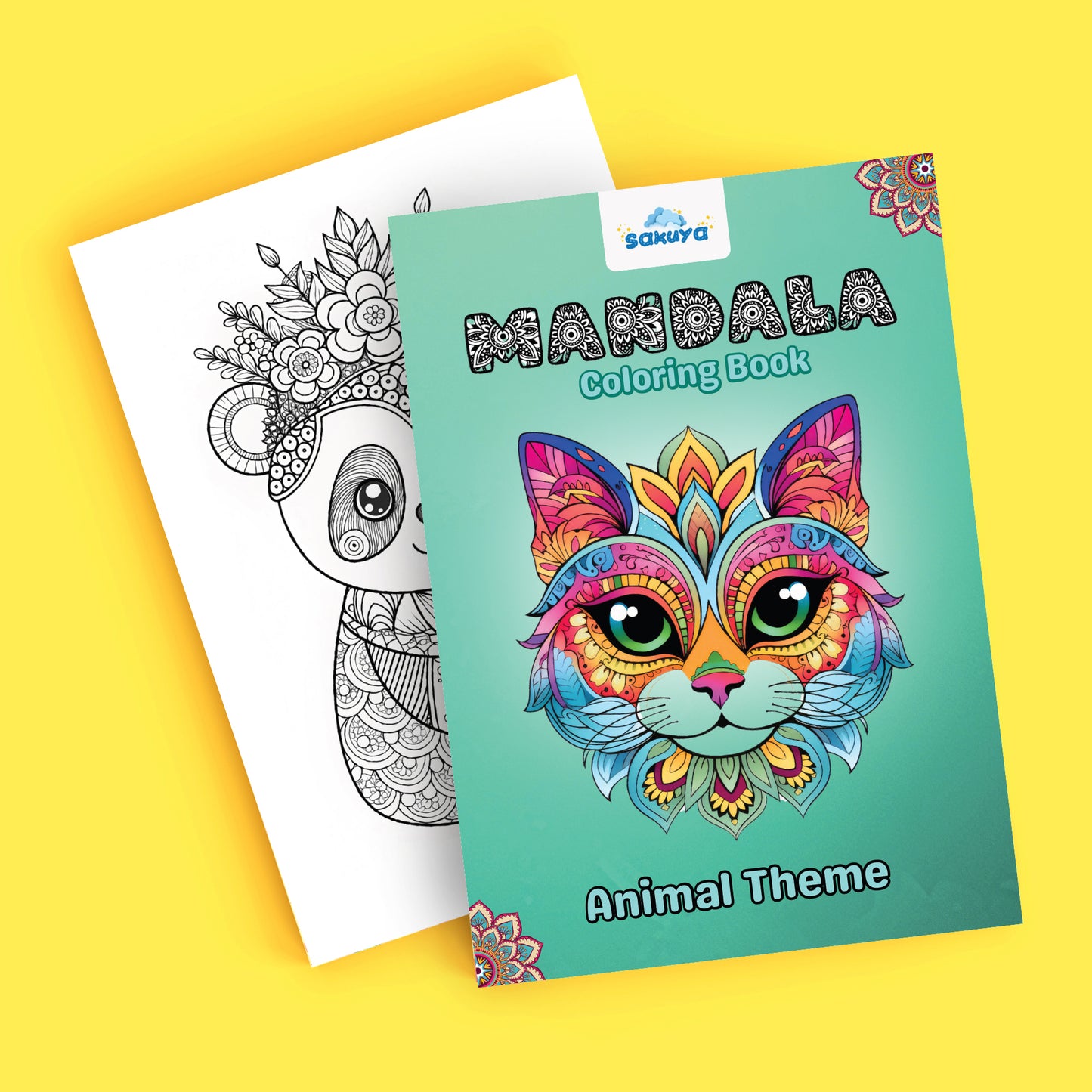 Animal Mandala Coloring Book for Kids – 50 Pages of Creative Fun for Ages 6-12 – Ideal Gift for Young Artists