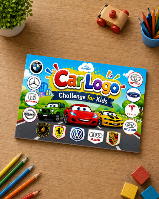Sakuya Car Logo Challenge for Kids Book |Learn BMW, Porsche, Audi & More