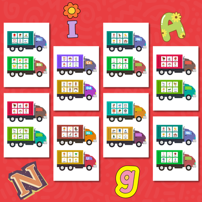 Sakuya Alphabet Game | Digital Download |  Early Learning Letters Activity Kids Educational Literacy Printable Practice Preschool Classroom Toy