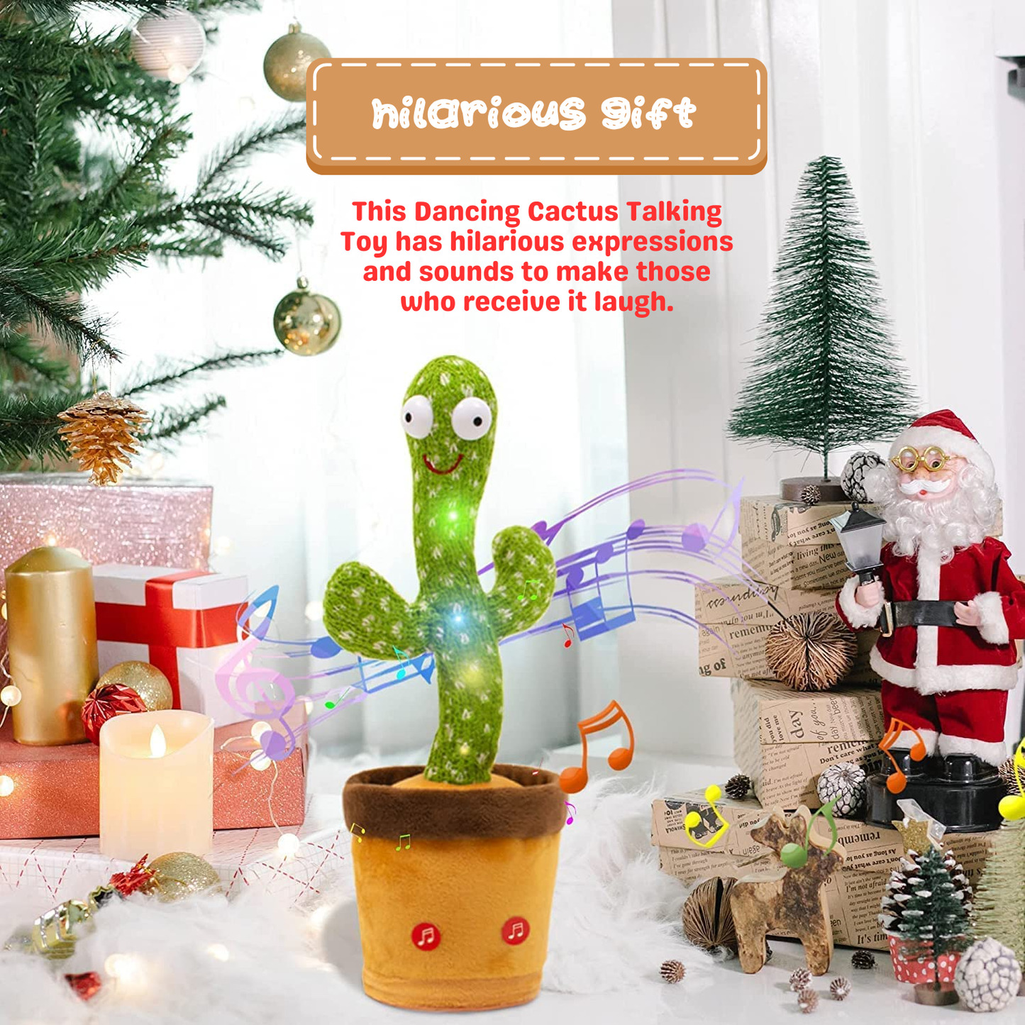 Sakuya Dancing Cactus Toy, Cactus Musical Baby Toys|Toy for Home Decoration and Children Playing - Sakuya