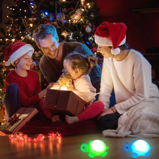 Sakuya Silicone Turtle Light with 7 Color Modes for Kids Room, Rechargeable Night Lamp for Baby Nursery, Soft Touch LED Light for Bedroom Decor, Sleep-Friendly Lighting