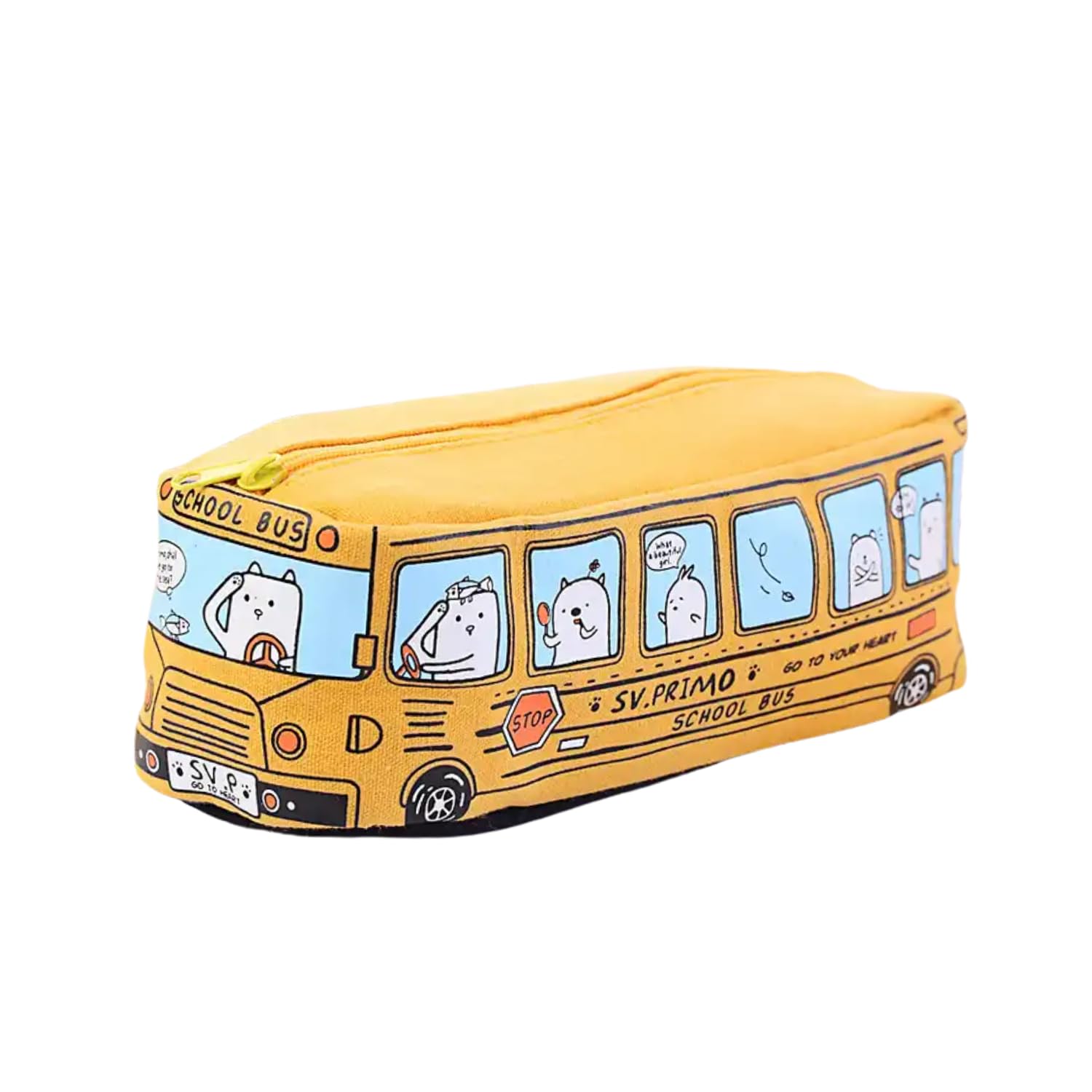 Sakuya Cartoon Animal Bus Pencil Pouch - Sakuya