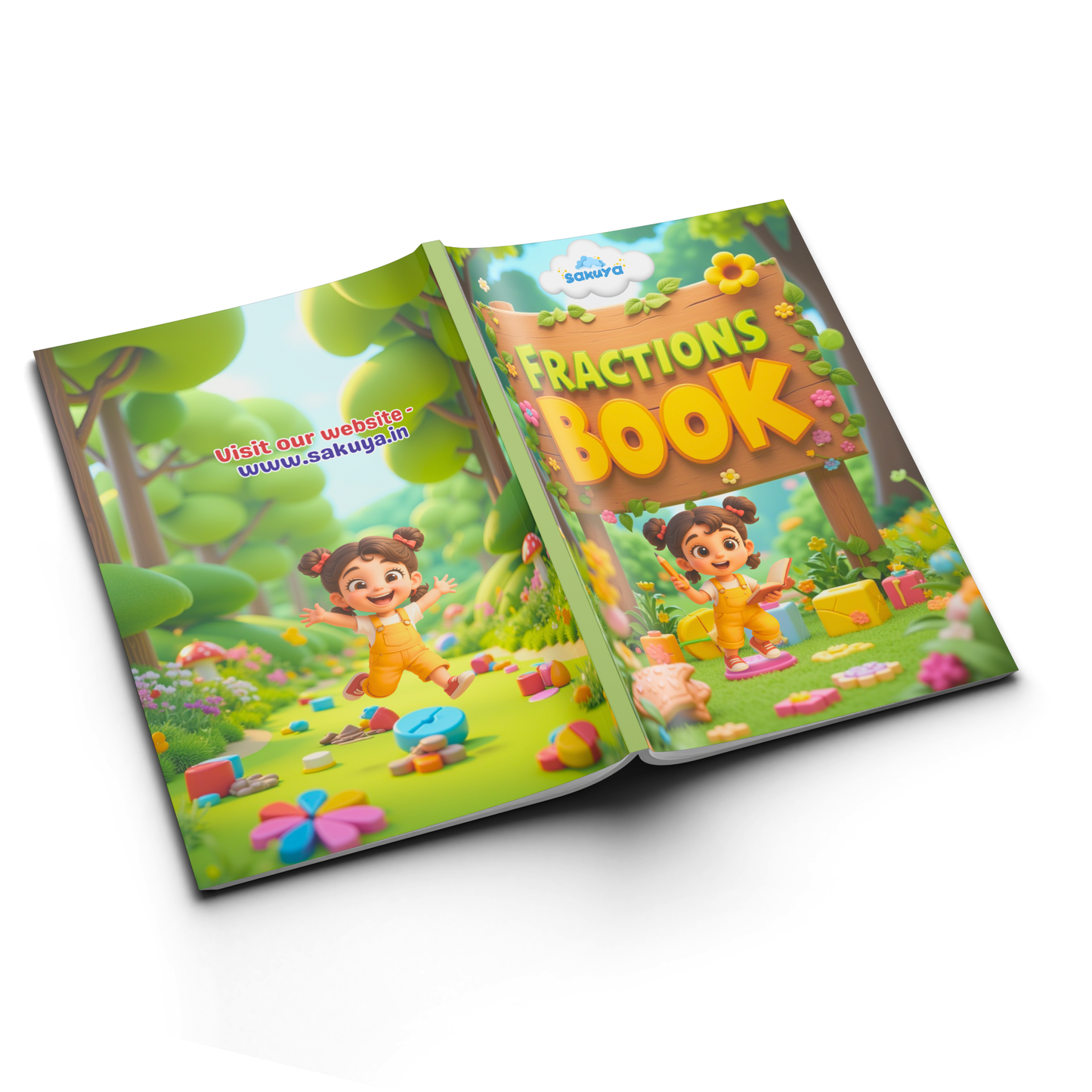 Sakuya Fraction Puzzle Book for Kids Ages 7-10 | Fun Math Activity Workbook with Fraction Games, Mazes & Brain Teasers | Learn Fractions the Easy Way | Homeschool & Classroom Learning