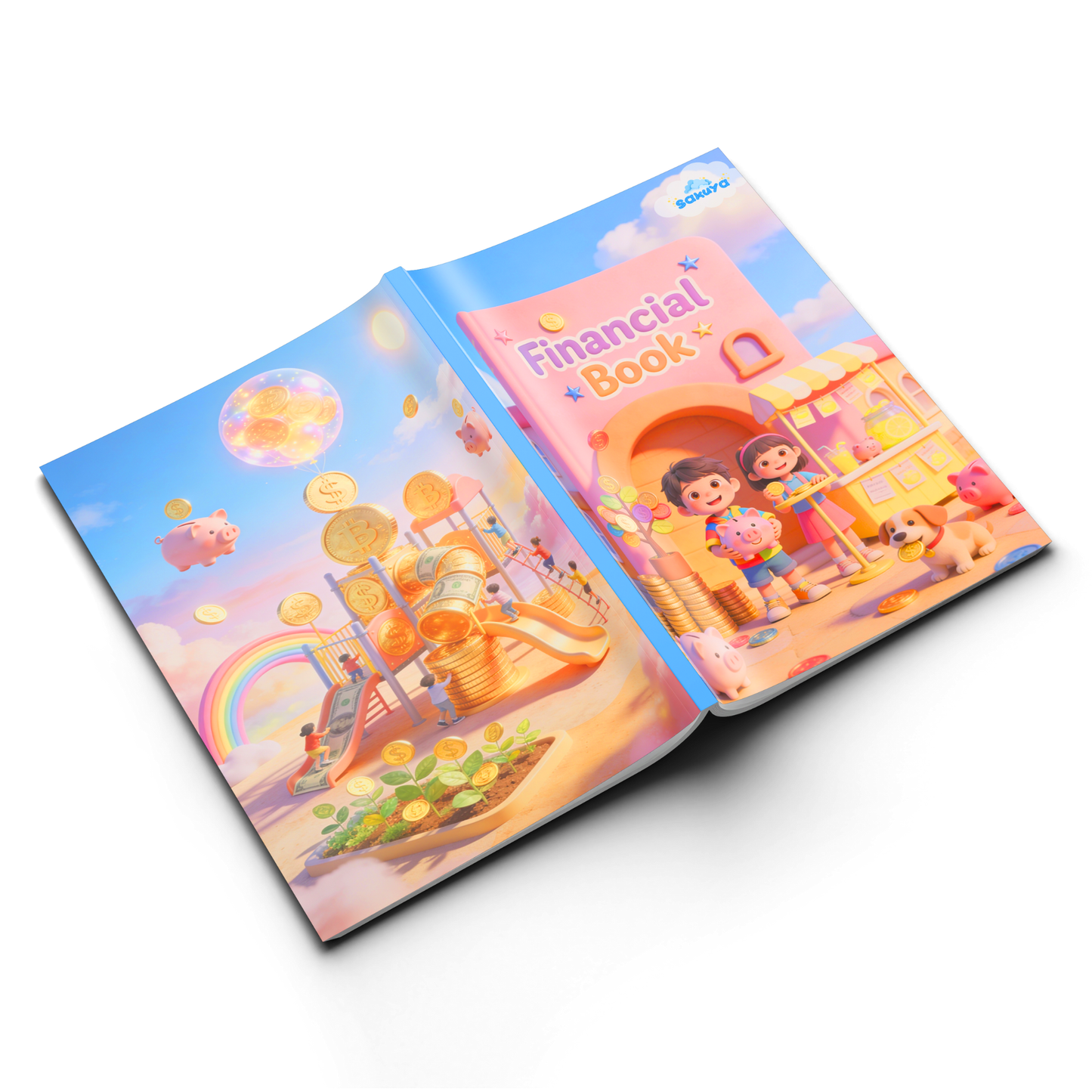 Sakuya Financial Book for Kids | Finance 101 Workbook | Financial Literacy for Kids to Teach Money Saving, Smart Spending, Banking Basics and Simple Business Concepts Through Fun Activities for Children
