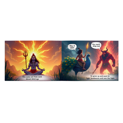 Sakuya Murugar Story Book - The Birth of Lord Murugan | Illustrated Mythological Story for Children | Engaging Spiritual Tales with Vibrant Artwork for Cultural Learning and Moral Values