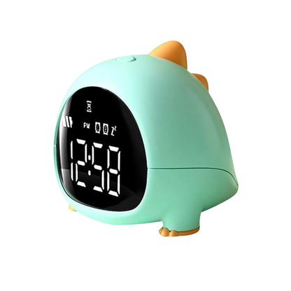 Cute Dino Digital Alarm Clock for Bedroom, Alarm Clock for Heavy Sleepers, Table Clock for Study Table, Digital Table Clock, Small Alarm Clock for Bed, Kids Alarm Clock, Desk Clock for Home