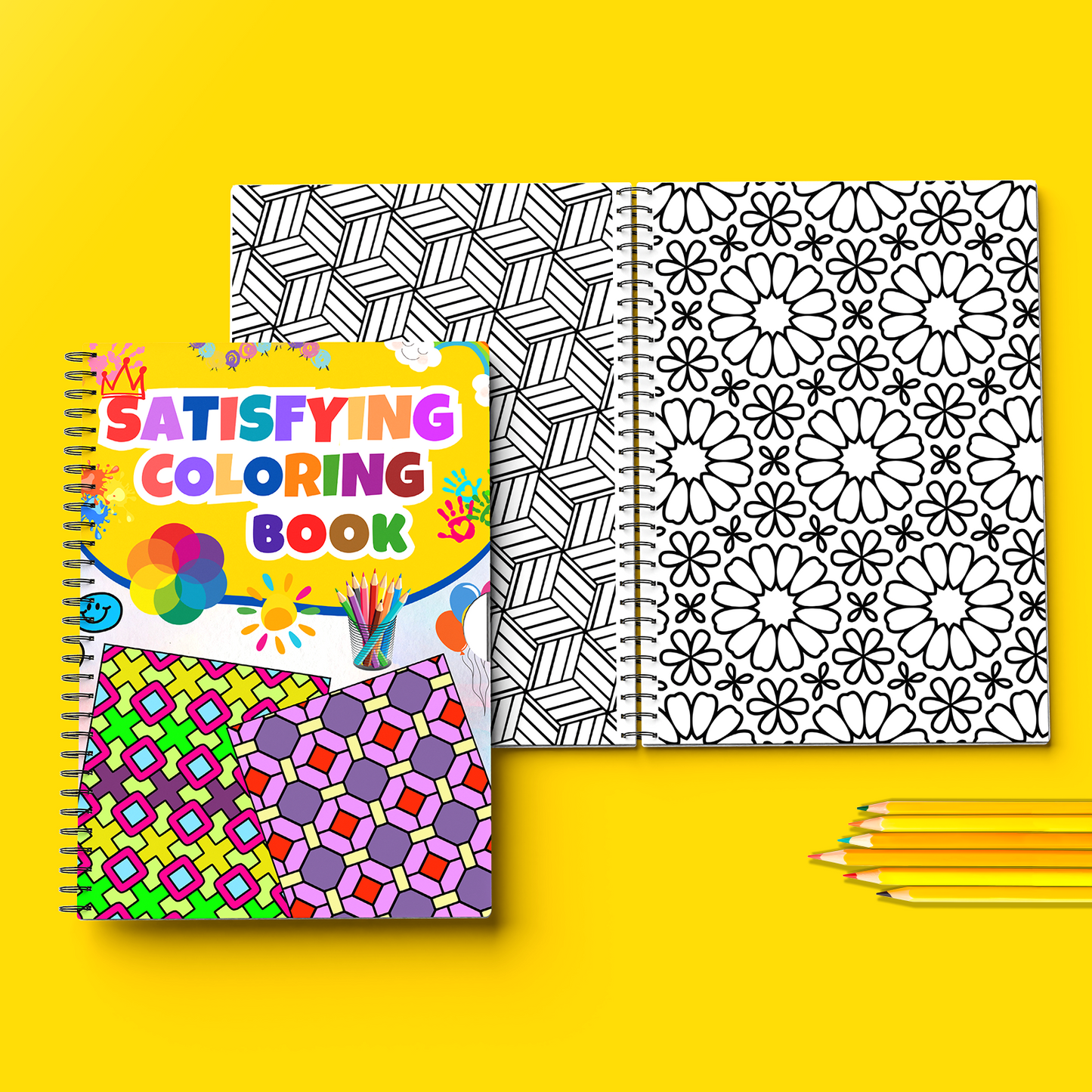 Satisfying Mandala Coloring Book for Kids – Unwind, Relieve Stress & Immerse Yourself in The Beauty of Art with Mesmerizing Patterns That Bring Joy and Relaxation to Your Mind