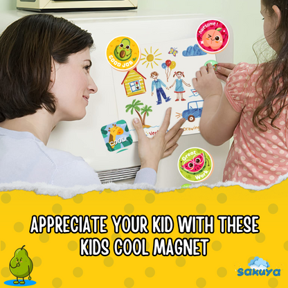 Cool DIY 101 Fridge Magnets- Badges for kids-Pintables pdf file- Not a physical product