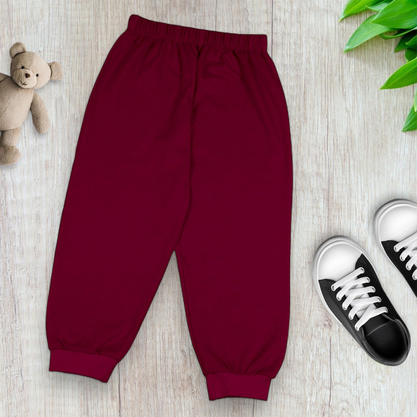Sakuya Cotton Pants for Kids | Soft & Breathable Pajama Bottoms with Elastic Waistband (Pack of 1)