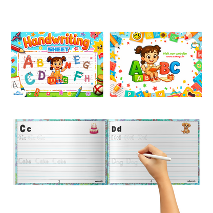 Sakuya Handwriting Practice Book for Kids | Preschool, Kindergarten, Early Learning Workbook | Improve Writing Skills, Fine Motor Development, Tracing Letters