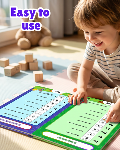 Sakuya Slide and Learn Phonics Book for Kids Ages 5+