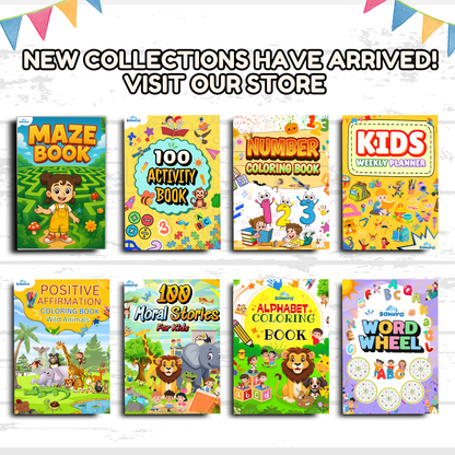 Sakuya Read and Search Activity Sheets for Kids | Printable Reading & Word Search Game | Digital Download Learning PDF