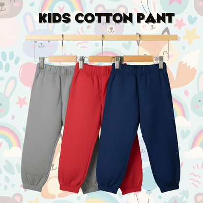 Sakuya Breathable Cotton Set of 3 Pant Set for Nightwear Sleepwear Casual Travel for Unisex Kids Boys Girls