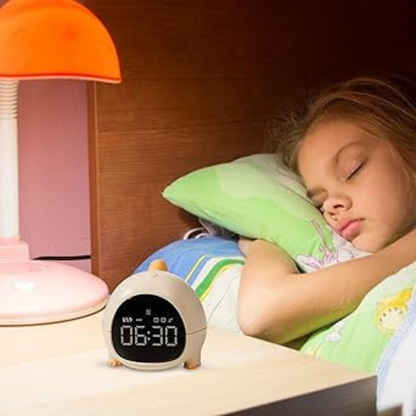 Cute Dino Digital Alarm Clock for Bedroom, Alarm Clock for Heavy Sleepers, Table Clock for Study Table, Digital Table Clock, Small Alarm Clock for Bed, Kids Alarm Clock, Desk Clock for Home