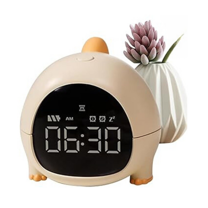 Cute Dino Digital Alarm Clock for Bedroom, Alarm Clock for Heavy Sleepers, Table Clock for Study Table, Digital Table Clock, Small Alarm Clock for Bed, Kids Alarm Clock, Desk Clock for Home