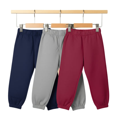 Sakuya Breathable Cotton Set of 3 Pant Set for Nightwear Sleepwear Casual Travel for Unisex Kids Boys Girls