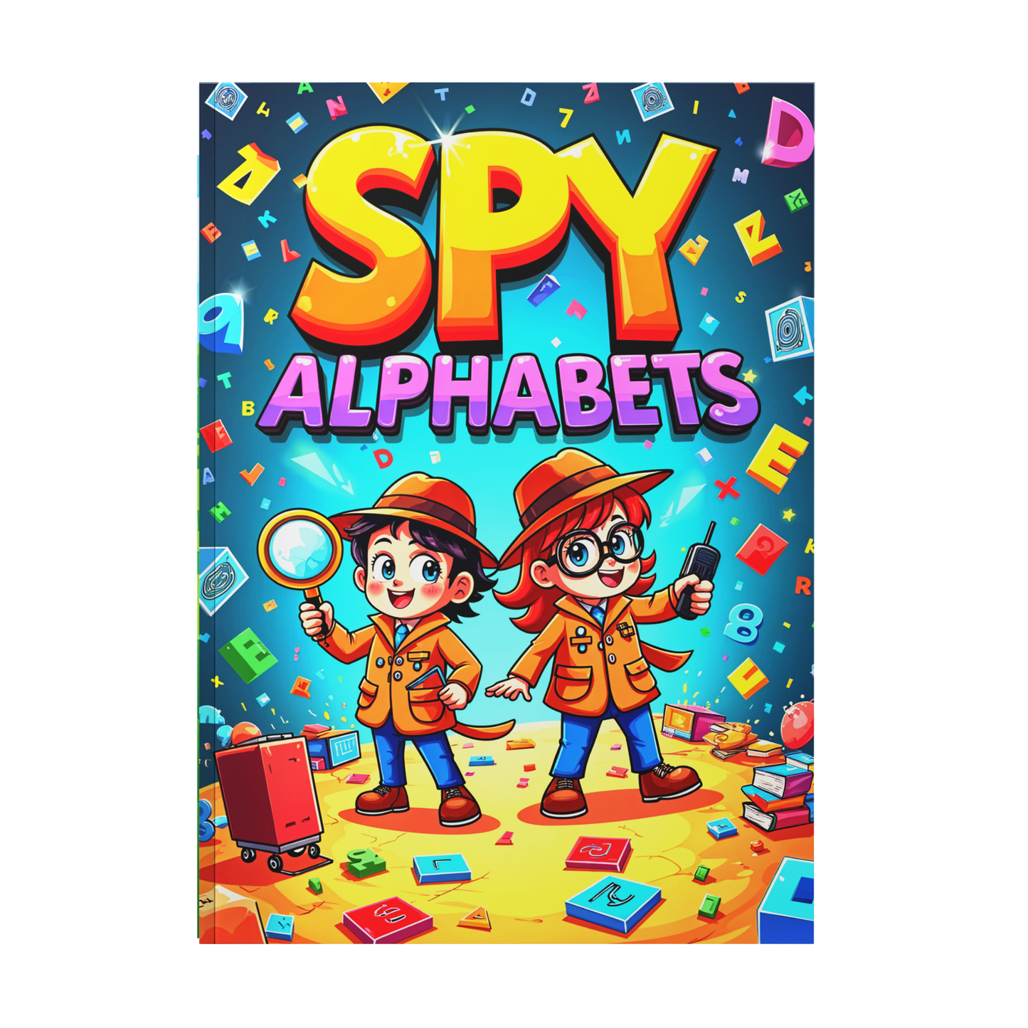 Sakuya Spy Alphabet Activity Book for Kids – Screen-Free Early Learning with HD Illustrations, Boosts Memory, Vocabulary, Creativity, and Hand-Eye Coordination for Engaging ABC Fun