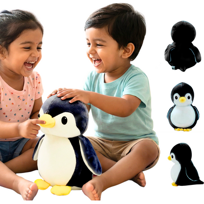 Sakuya Penguin Soft Toy for Kids | Cute Plush Stuffed Gift for Girls and Boys | Baby Toddler Cuddly Companion | Lightweight Playtime Buddy for Home Travel Return Gifts | Grey