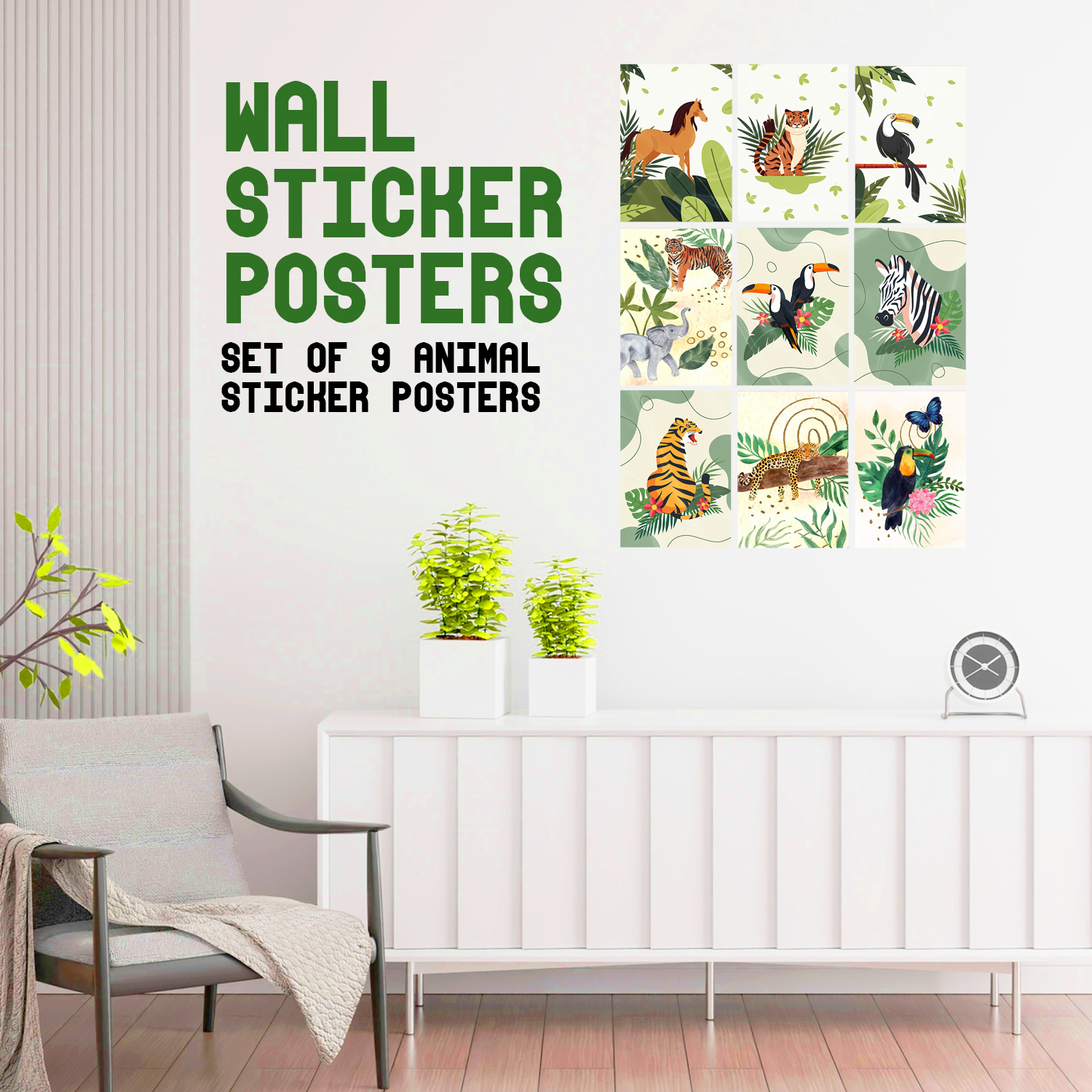 Sakuya Wall Sticker Poster - A4 Size | Matte Finish Decorative Art for
