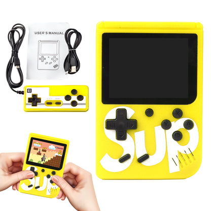 Handheld Video Game Console for Kids | Built-In Retro Games | Indoor Games for Kids Ages 7 to 15 | Good Gift for Boys and Girls | Portable Fun for Travel and Home Yellow