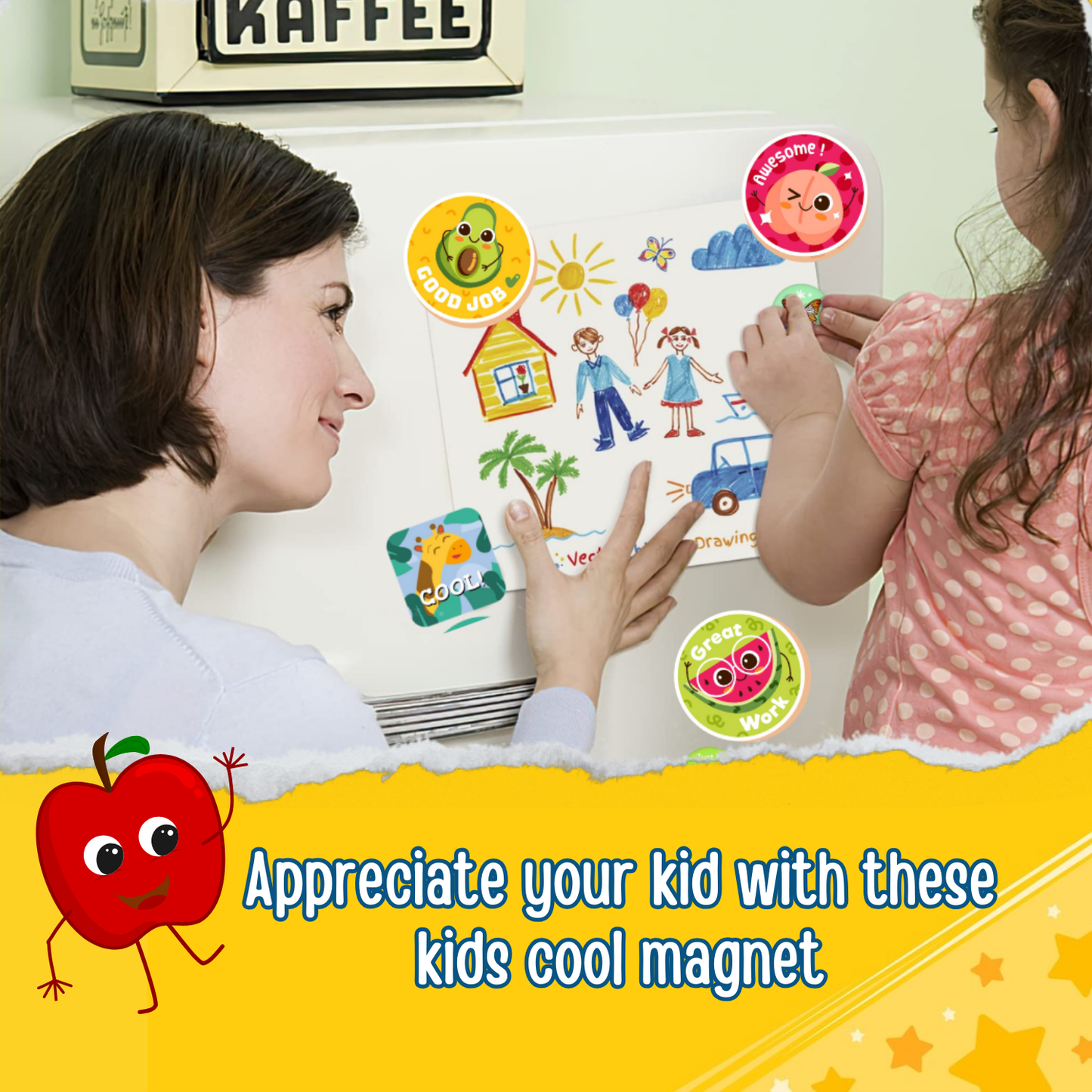 Cool DIY Fridge Magnets- Badges for kids-Pintables pdf file- Not a physical product - Sakuya