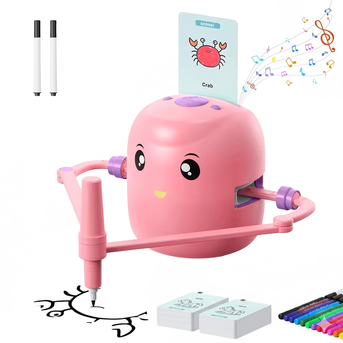 Sakuya Smart Robot for Boys | Interactive Electric Robot for Boys & Girls | Smartivity Toys Educational Gift | Kids Birthday Gift | Unique Toys for Kids |Creative Art Drawing for 6-12 Years | - Pink