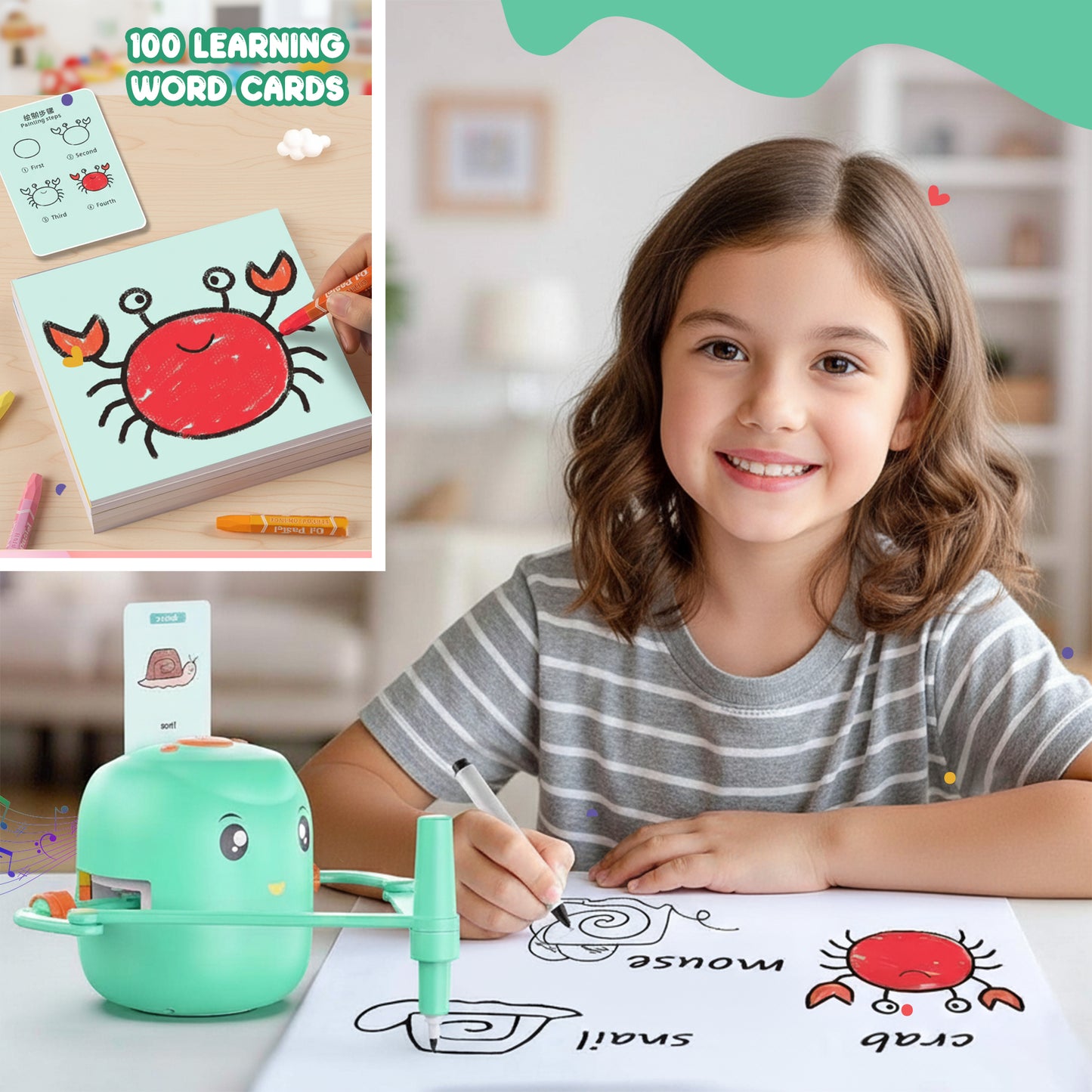 Sakuya Smart Robot for Boys | Interactive Electric Robot for Boys & Girls | Smartivity Toys Educational Gift | Kids Birthday Gift | Creative Art Drawing for 6-12 Years | Unique toys for Kids