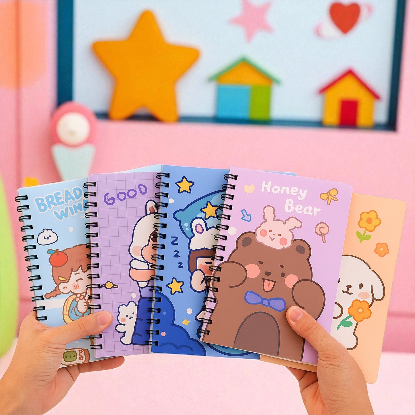 Sakuya A5 Spiral Notebook with 60 Sheets | Durable Twin-Wire Binding for Easy Page Flipping | Smooth, High-Quality Paper for Writing & Sketching | Perfect for School, Office, and Personal Use