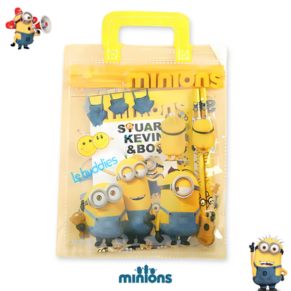 Cartoon Stationary Kit for Kids with Cartoon -Themed Pencils, Eraser, Sharpener, Notebook, Ruler, and More | Fun and Colorful Gift Set for School and Creative Play