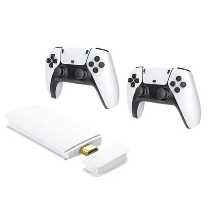 Wireless Video Games Console with 10000+ Retro Games, HDMI Plug and Play, Dual 2.4G Controllers, Portable Design, Supports Emulators, Multiplayer & TV Compatibility