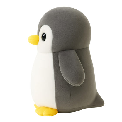 Sakuya Penguin Soft Toy Plush | Cute Stuffed Animal for Kids & Adults | Cuddly Birthday Gift, Nursery & Room Decor | Huggable Penguin Plushie for Boys & Girls Grey