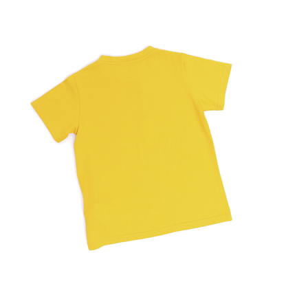 Sakuya Kids T-Shirt Regular Fit Unisex Cotton Dress with Attractive Dino Print| Half Sleeves - Perfect for Boys & Girls-Yellow - Sakuya