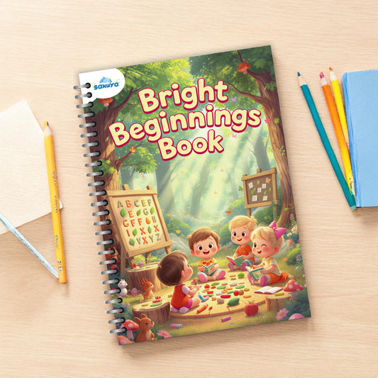 Beginner Math for Clever Champion – Preschool Busy Book for Kids 3.5+ | Reusable Math Activity Binder with Counting, Tracing, Addition, Logic Games & Fine Motor Skills | Tear-Proof Learning Book