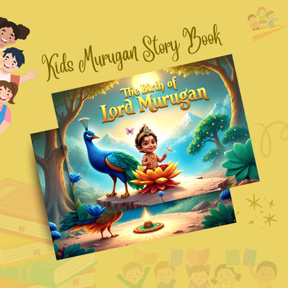 Sakuya Murugar Story Book - The Birth of Lord Murugan | Illustrated Mythological Story for Children | Engaging Spiritual Tales with Vibrant Artwork for Cultural Learning and Moral Values