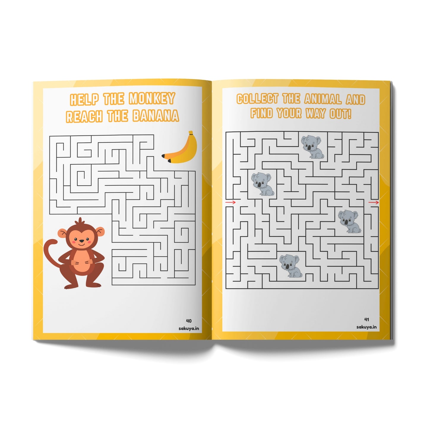 Sakuya Maze Activity Book for Kids – Fun and Challenging Mazes with Vibrant Colors, Engaging Puzzles, and Creative Brain-Boosting Challenges for Focus, Problem-Solving, and Motor Skills