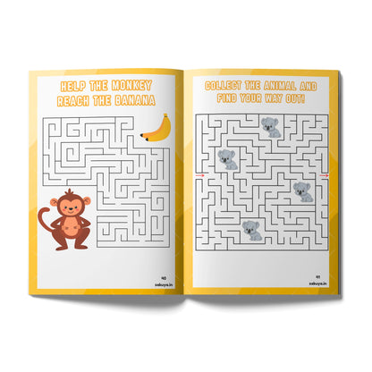 Sakuya Maze Activity Book for Kids – Fun and Challenging Mazes with Vibrant Colors, Engaging Puzzles, and Creative Brain-Boosting Challenges for Focus, Problem-Solving, and Motor Skills