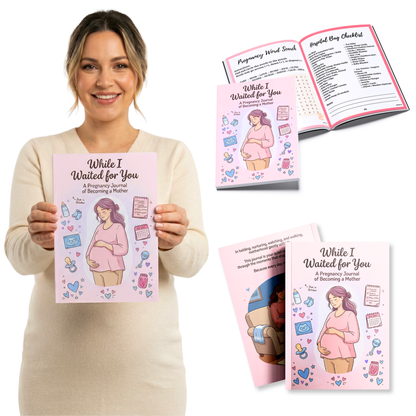 Sakuya Pregnancy Journal | Guided Pregnancy Memory Book for Expecting Mothers | Weekly Trackers, Reflections, Affirmations and Baby Keepsake Pages