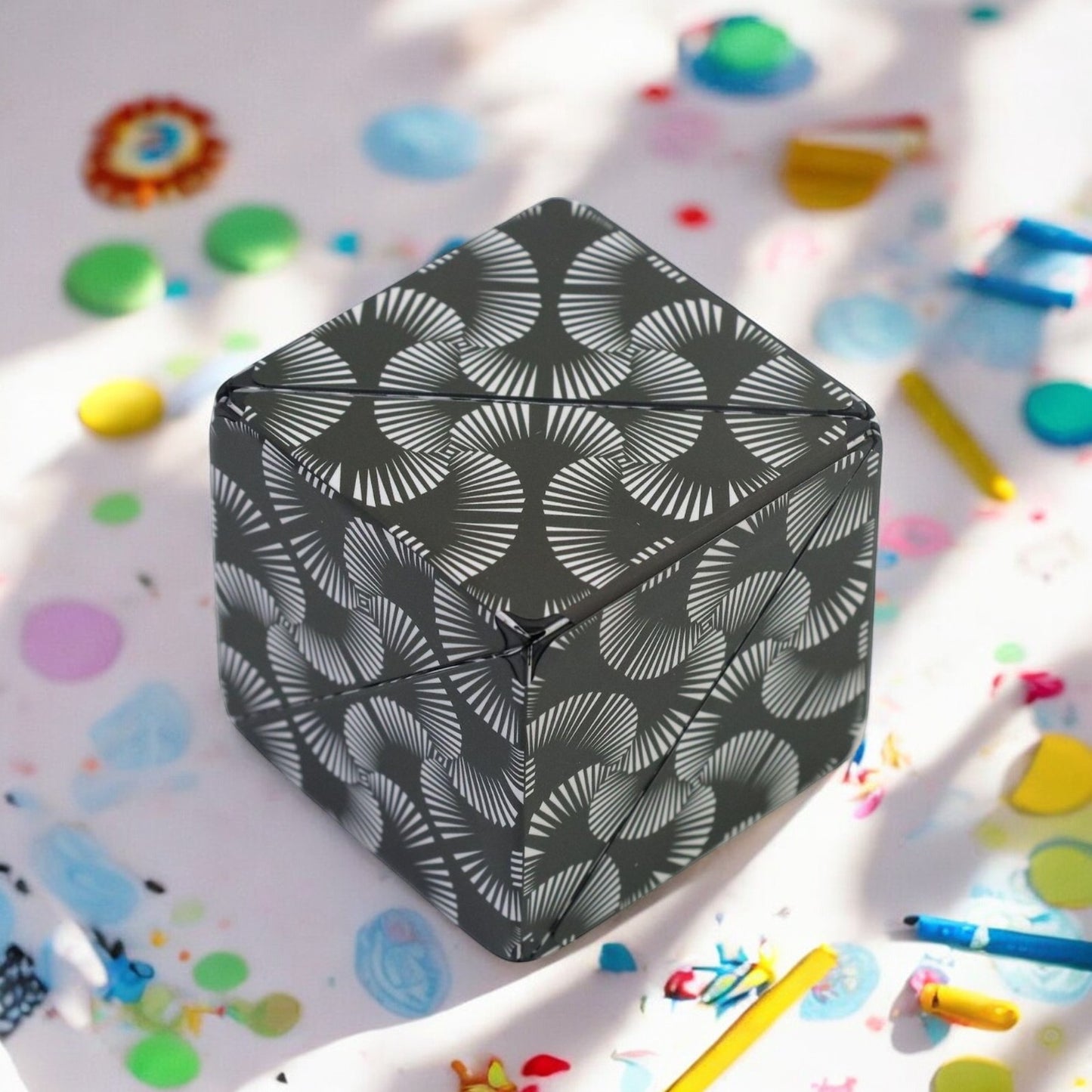 Sakuya Magnetic Cube 3D Puzzle Infinity Cubes for Kids|Shape Shifting Puzzle Box |Puzzle Fun Cube| Challenging Fun Game Cube Transforms Into Over 70 Shapes - Sakuya