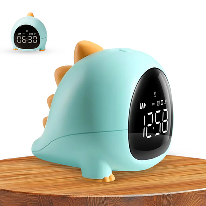 Cute Dino Digital Alarm Clock for Bedroom, Alarm Clock for Heavy Sleepers, Table Clock for Study Table, Digital Table Clock, Small Alarm Clock for Bed, Kids Alarm Clock, Desk Clock for Home