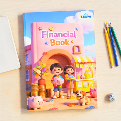 Sakuya Financial Book for Kids | Finance 101 Workbook | Financial Literacy for Kids to Teach Money Saving, Smart Spending, Banking Basics and Simple Business Concepts Through Fun Activities for Children
